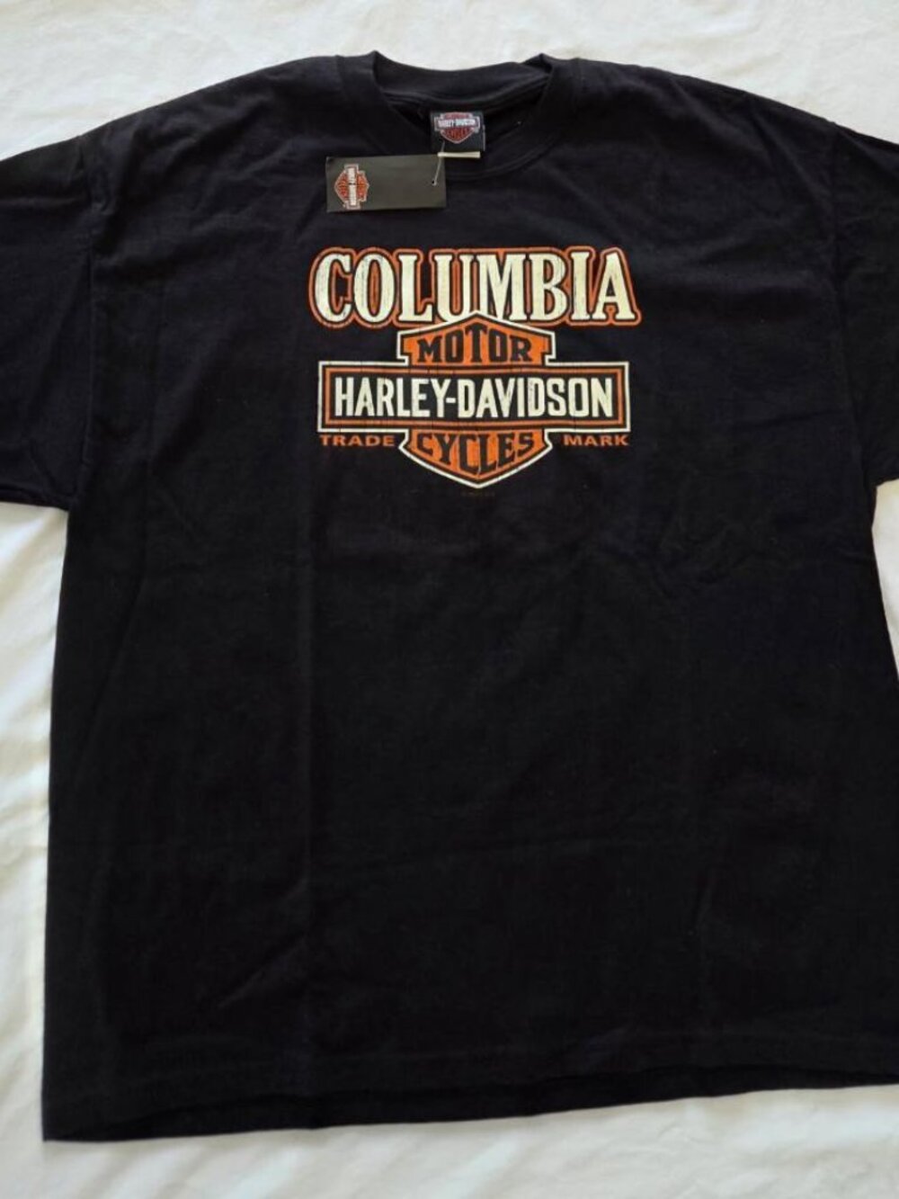 Harley-Davidson Columbia Motorcycle Vancouver WA T-Shirt Men's XL NWT Black